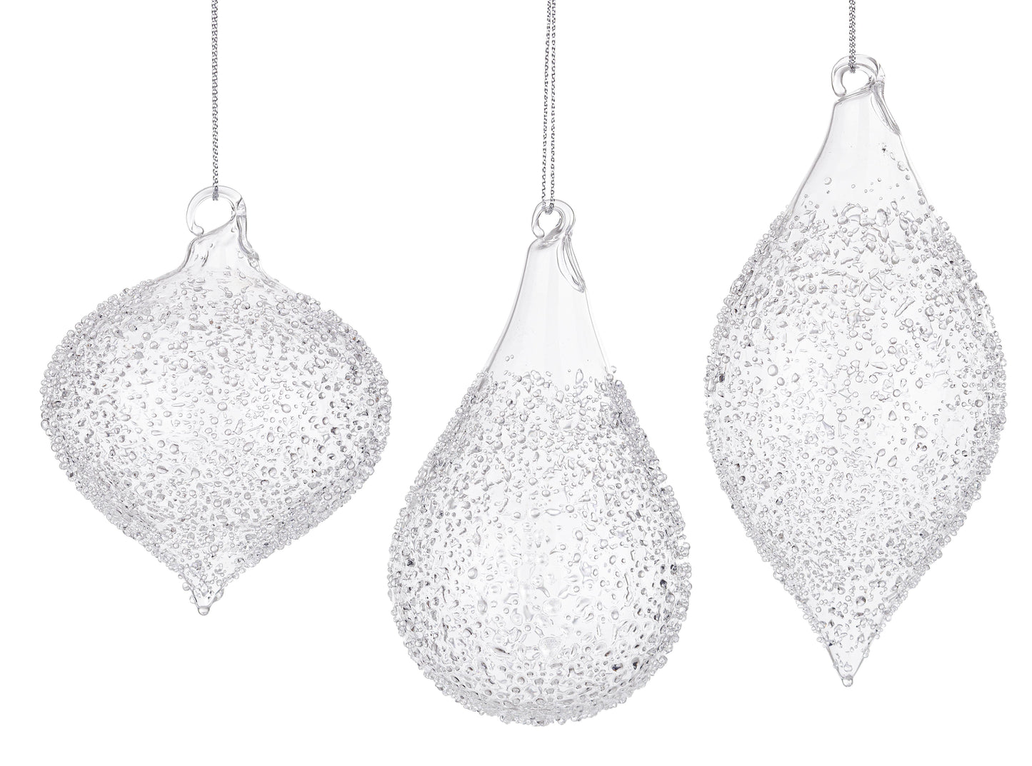 Appendino in vetro Saturno Trasparente Cod. 972454