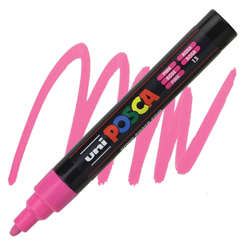 UNI Posca pennarello punta tonda 2.5 mm Cod. PC-5M N°13 Rosa