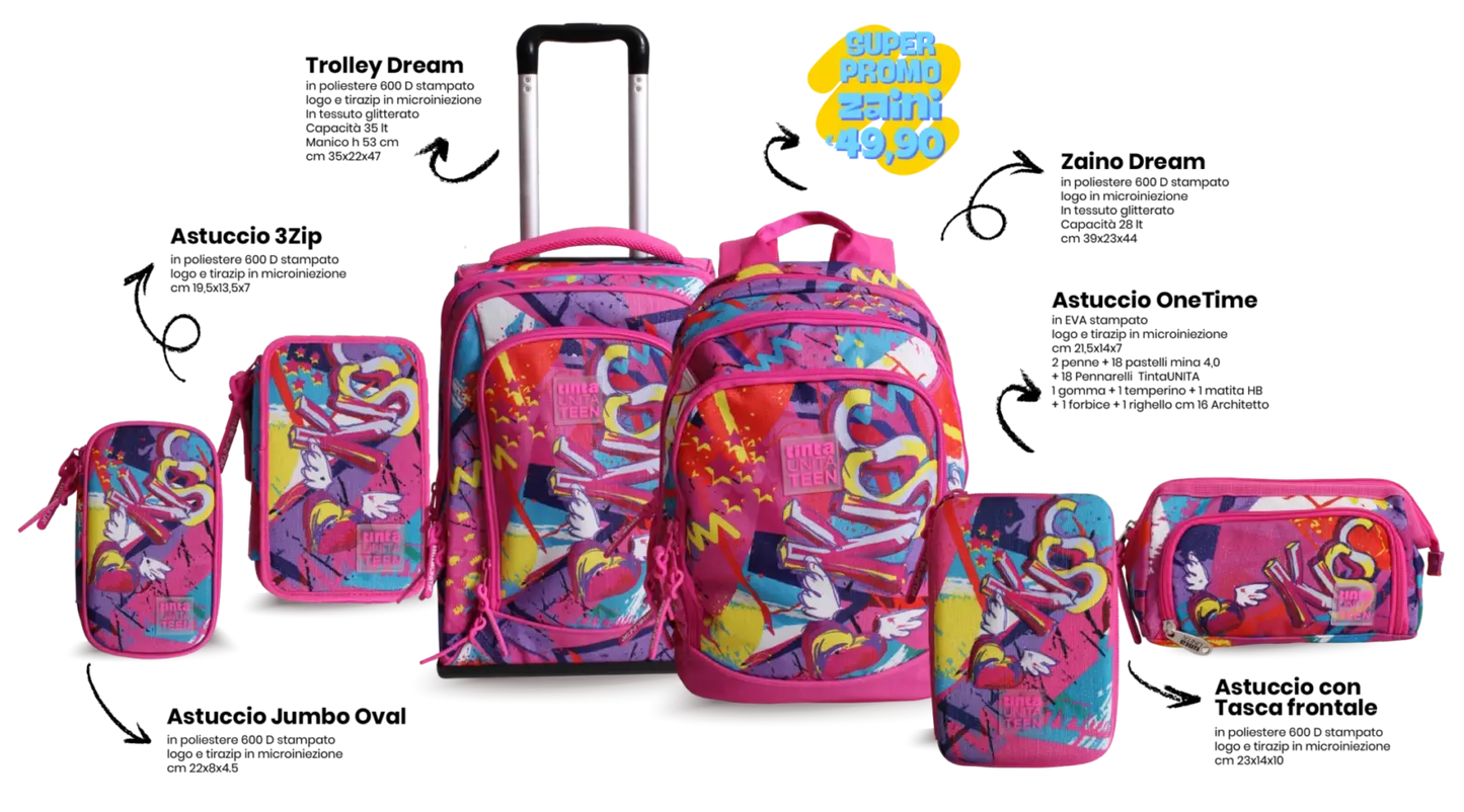 Astuccio triplo Kiss TU Boy-Girl Cod. 61130