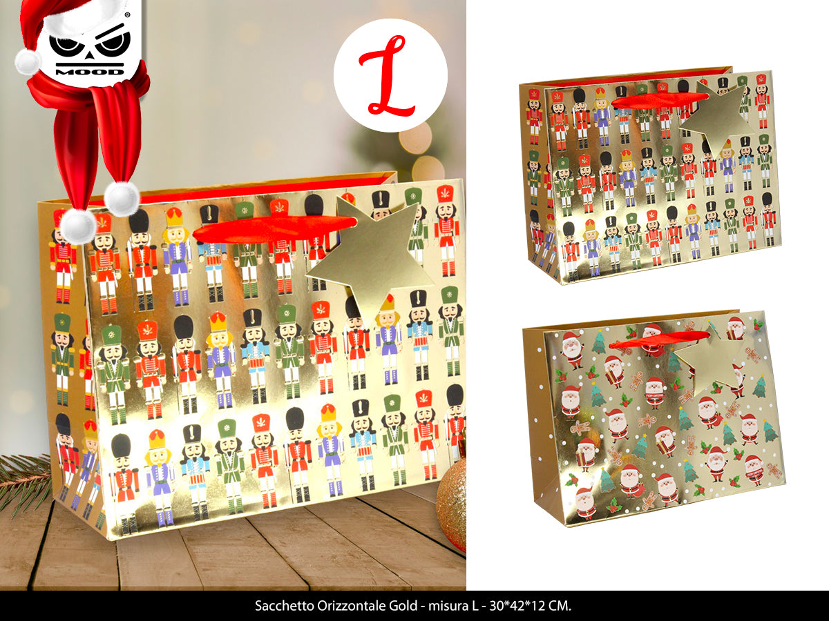 Sacchetto orizzontale Gold Large Cod. XT3171