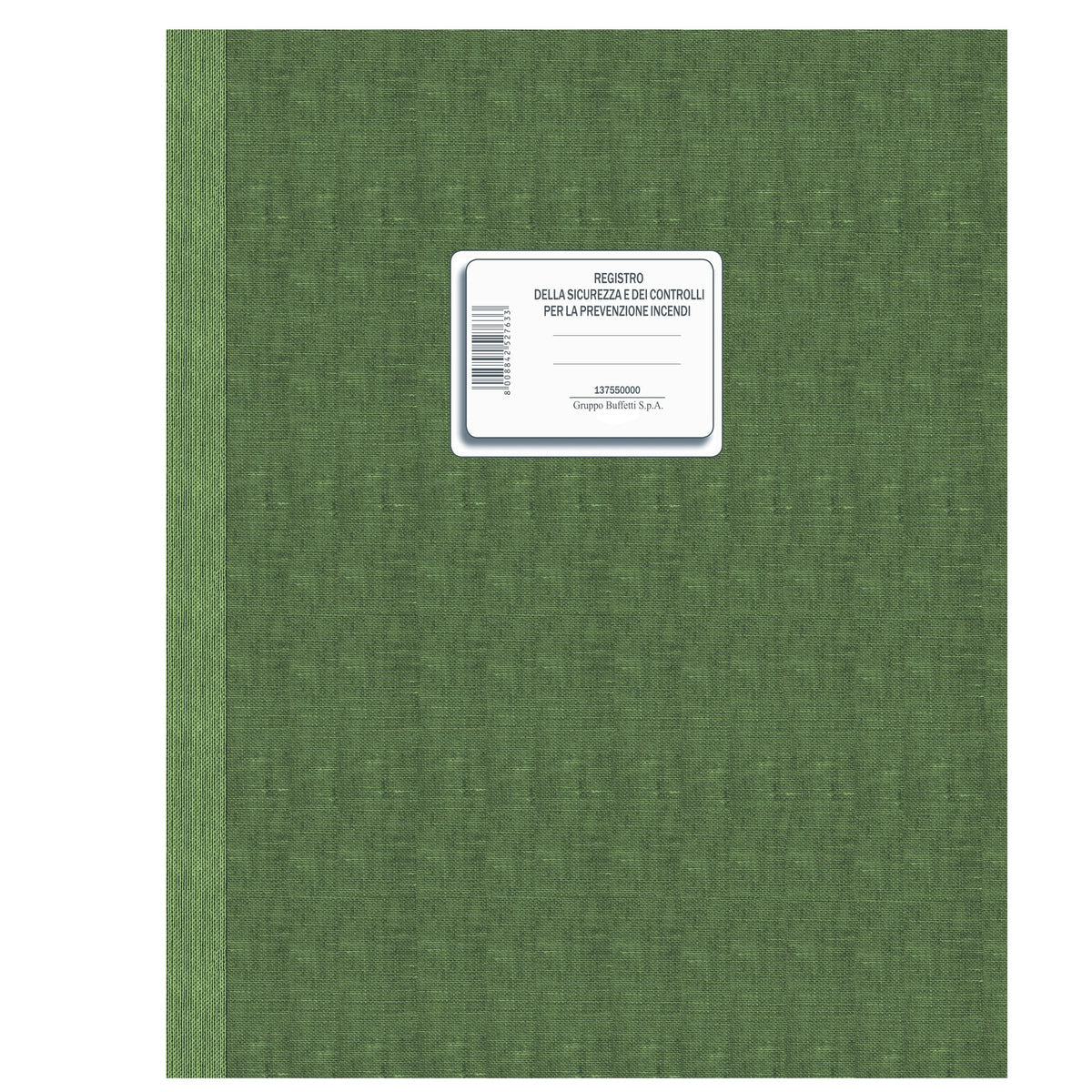 Registro Sicurezza e Controlli per la prevenzione incendi cod. DU137550000