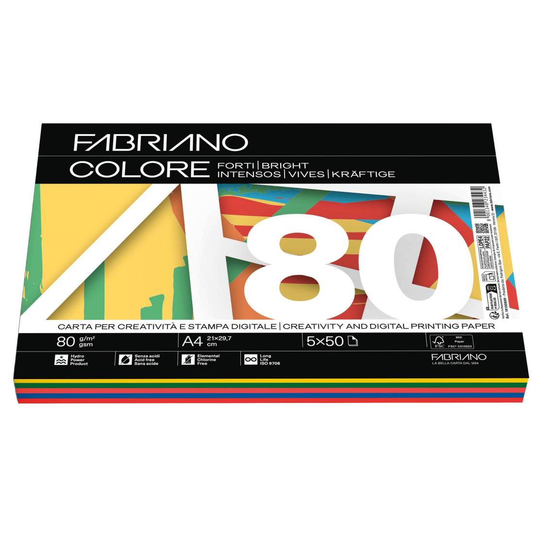 Carta Multicolor 80 gr A4