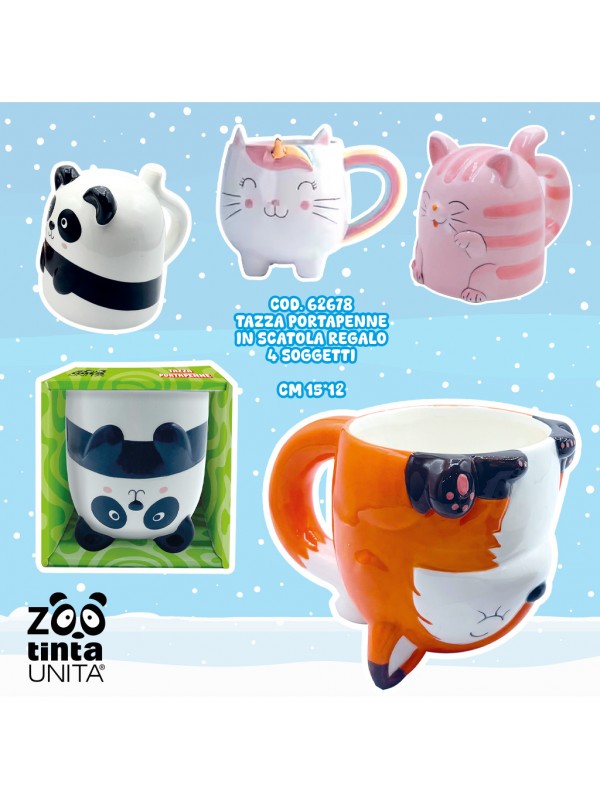Portapenne Zoo / Tazza Ceramica Cod. 62678