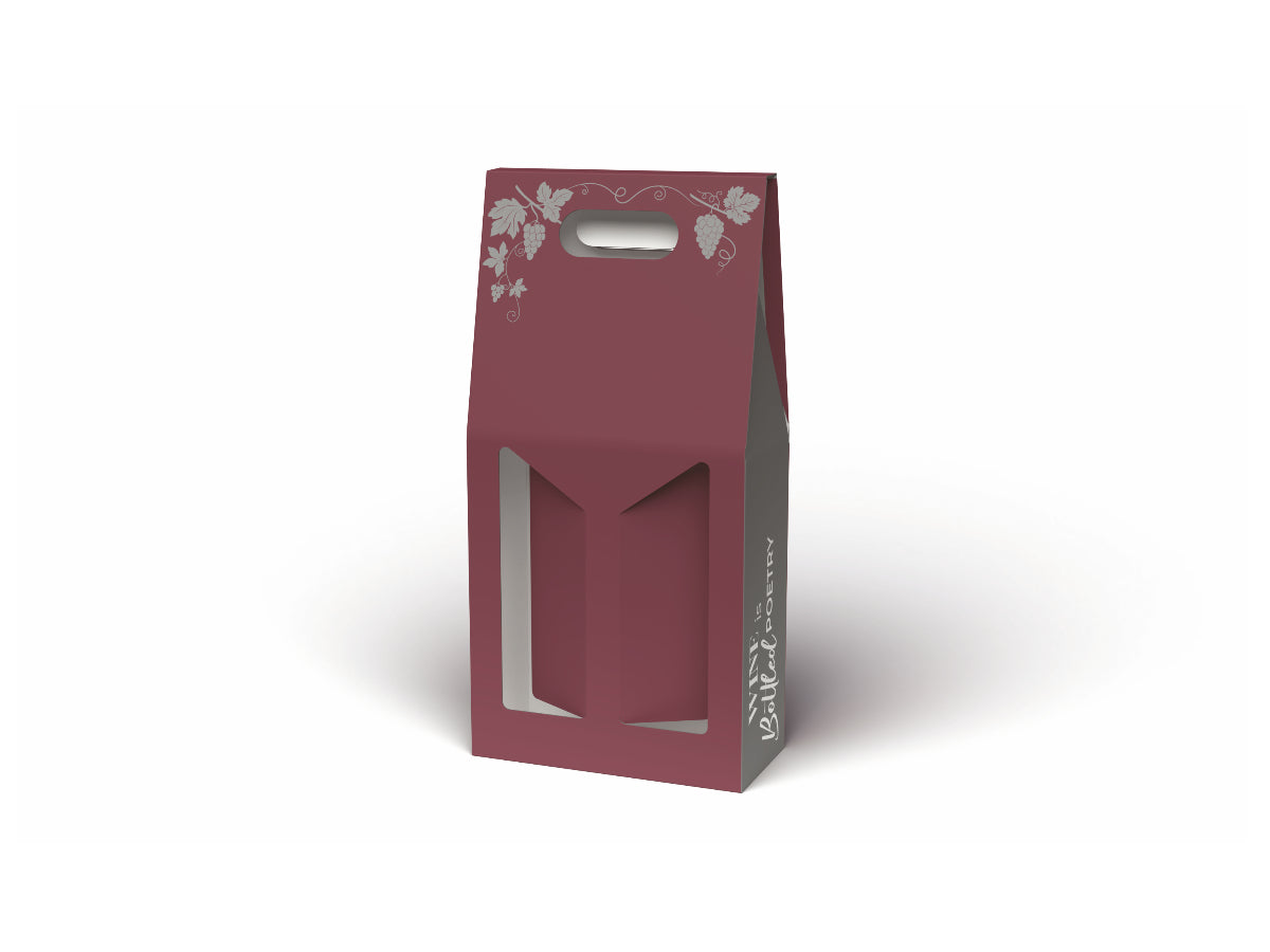 Scatola porta vino 2 bottiglie