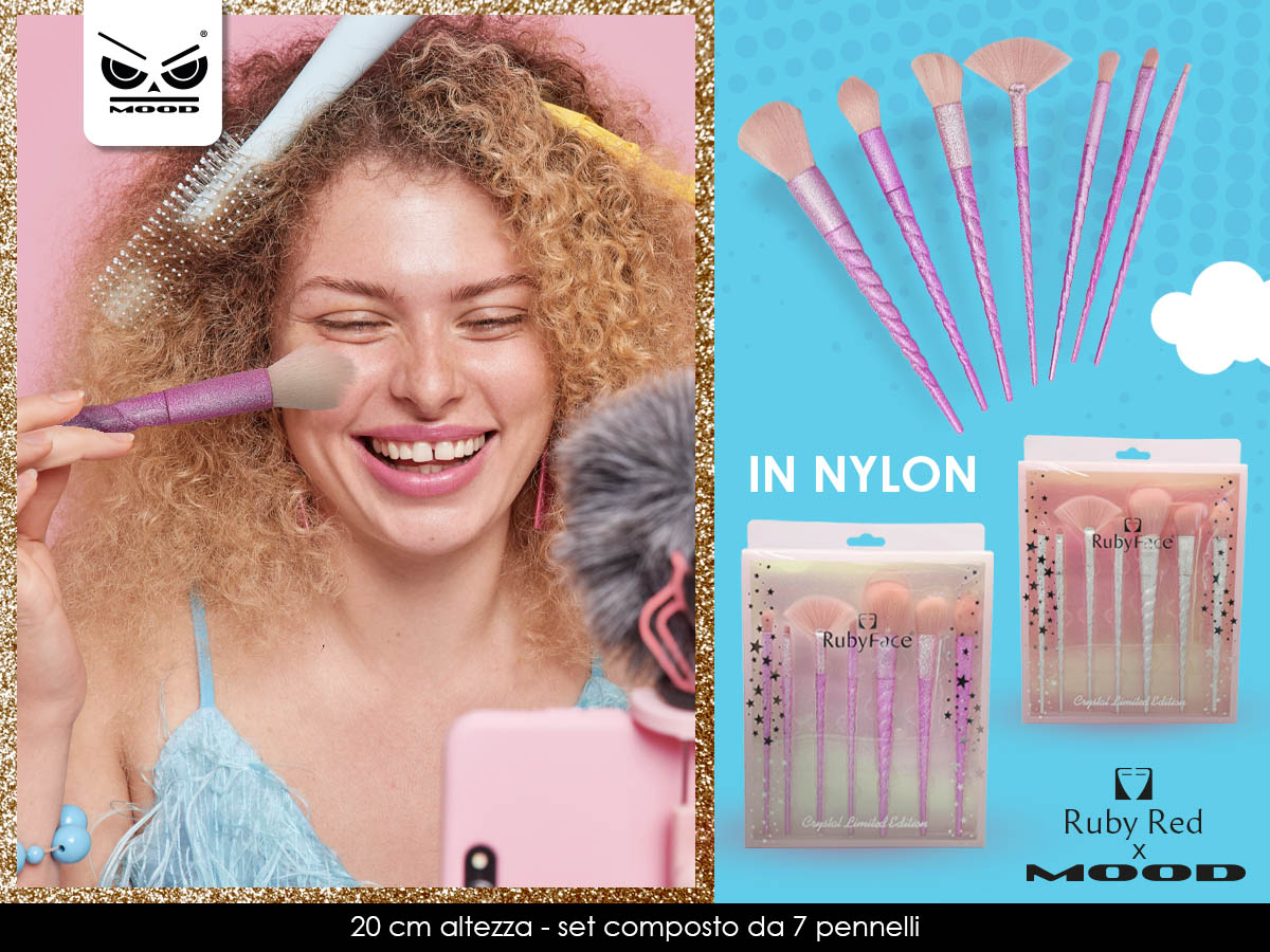 Set 7 pennelli Make up Glitter unicorno Cod. ST7587