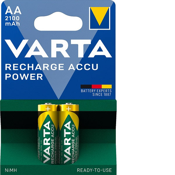 Batteria ricaricabile AA 2100mAh astuccio 2 pz