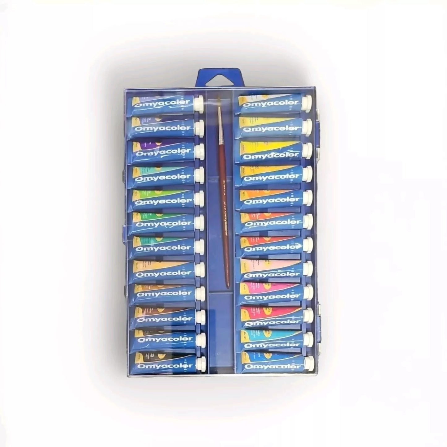 Set 24 tubetti 10 ml tempere + 1 pennello Omyacolor Cod. 10349