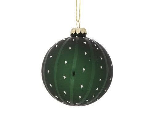 Palla Vetro Verde 12 cm