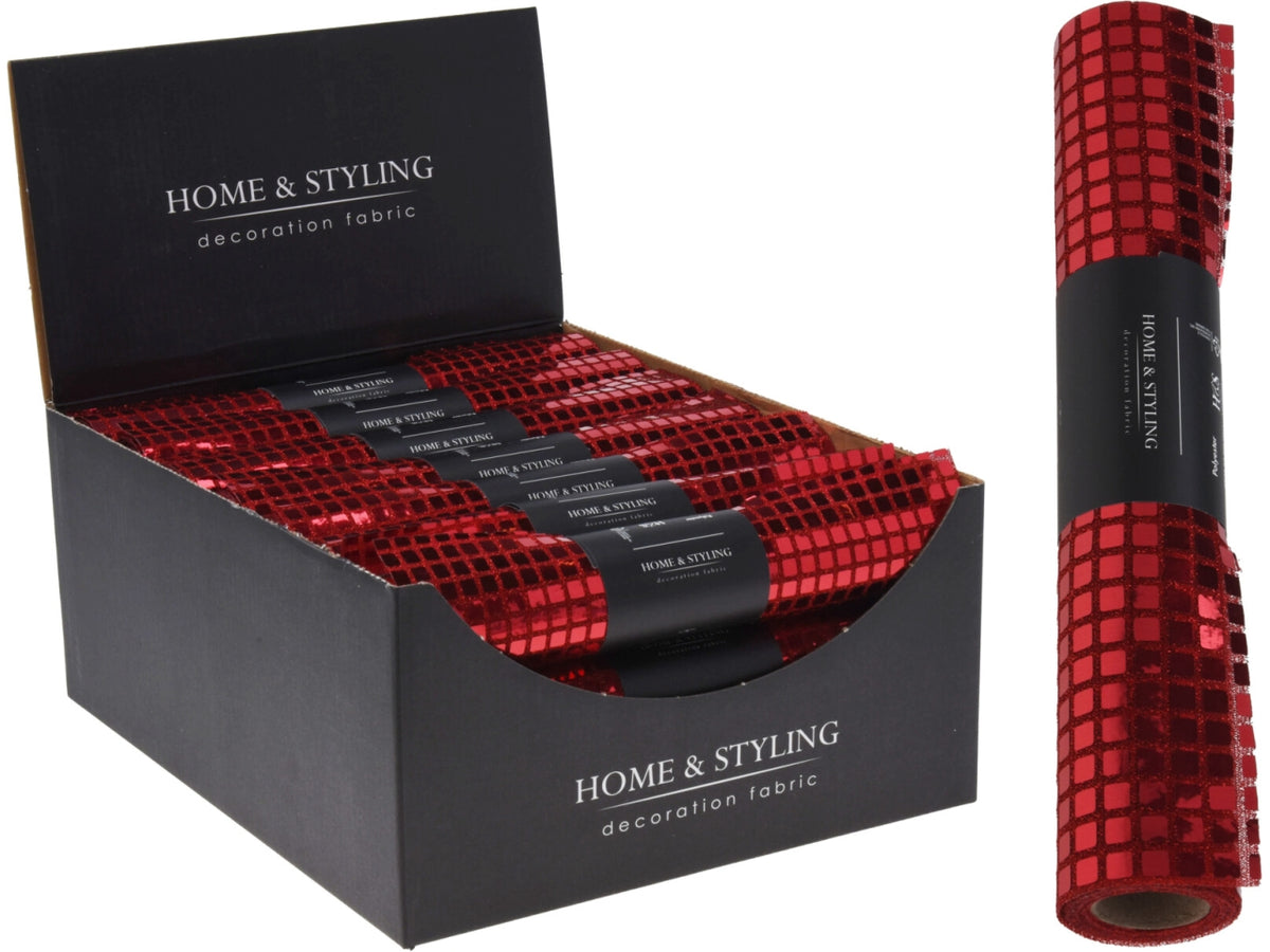 Rotolo Paillettes Rosso 28 cm x 2,0 mt