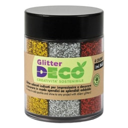 Glitter Bio Grana Fine Dispenser 4 Colori Cod. 13405