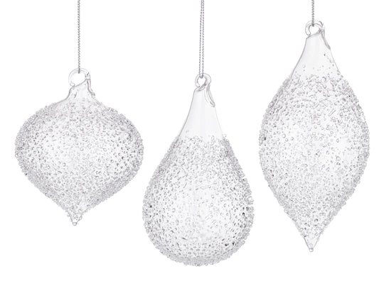 Appendino in vetro Saturno Trasparente Cod. 972454