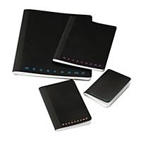 Quaderno A5 Monocromo PPL filo singer 80 g. nero Rig. 1 R