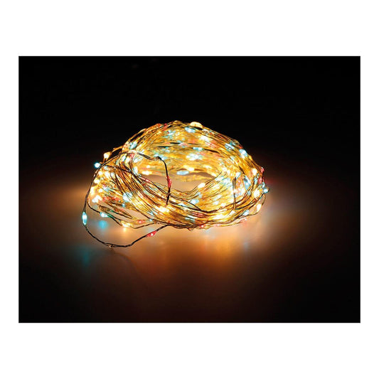Catena 567 luci MicroLED Cavo 9 m Multicolore Classico Cod. 496550