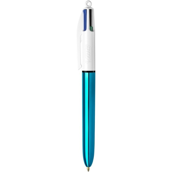 Penna 4 Colori Shine 1.0 mm Fusto Azzurro