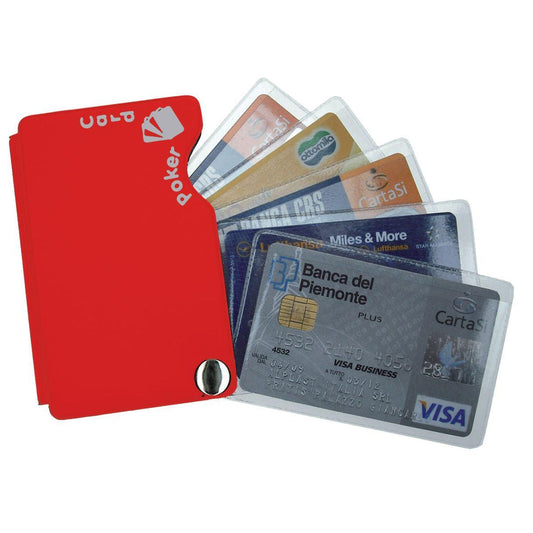 Porta Card 5 Spazi Slide a Rotazione Colori Assortiti