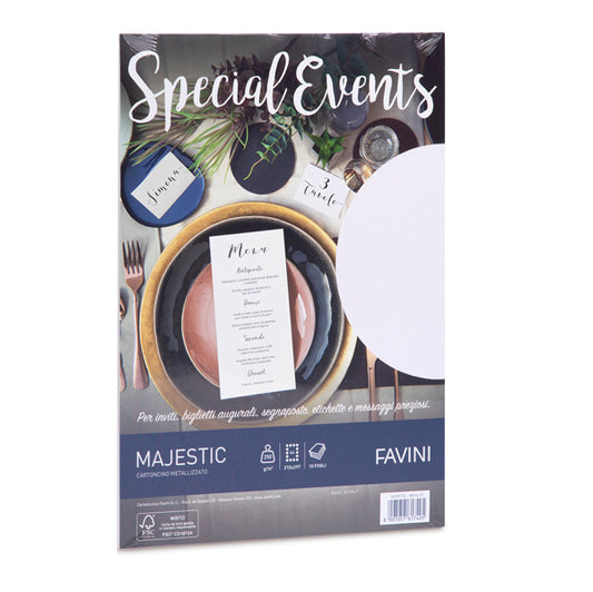 Carta Favini special events 250gr A4 x 10 cream