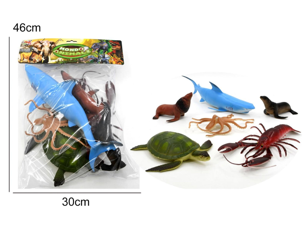 Animali marini Oceano 6 pezzi Cod. 29111