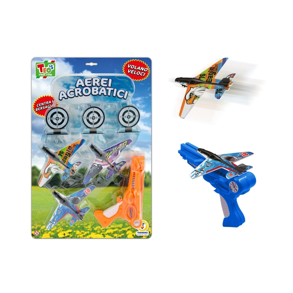 Pistola lancia aeroplani c/bersaglio