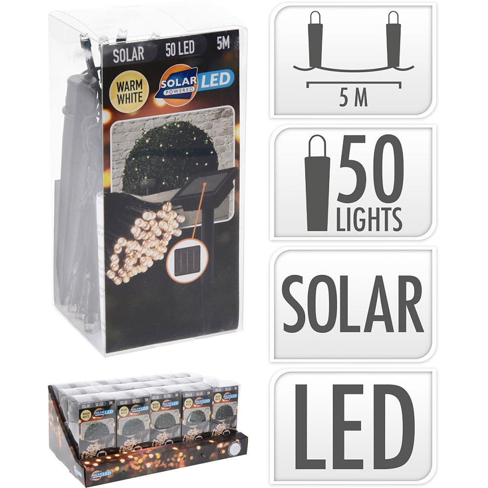 Ghirlanda Solare Caldo 50 Led