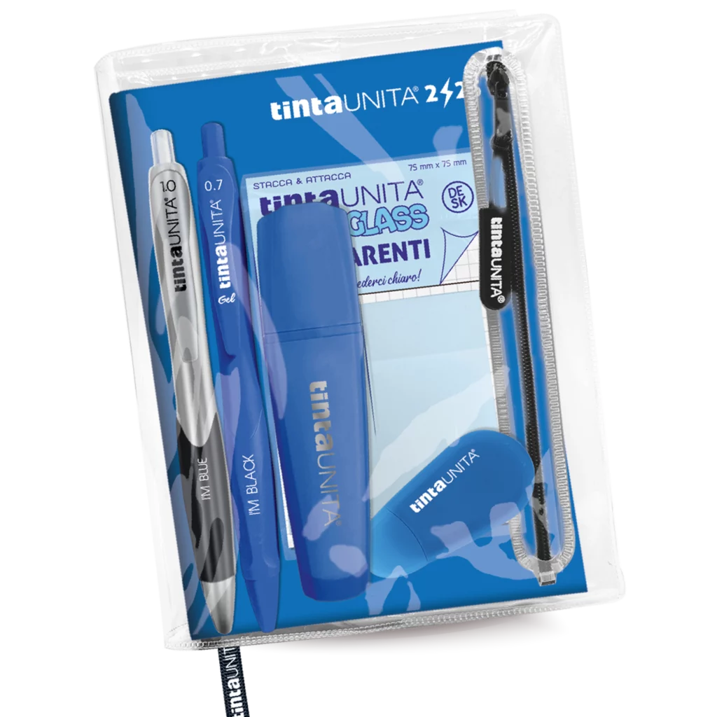 Agenda 12 mesi tinta UNITA con accessori TU 2024/2025 8 colori