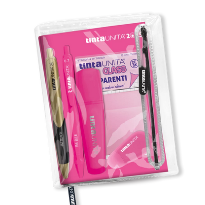 Agenda 12 mesi tinta UNITA con accessori TU 2024/2025 8 colori