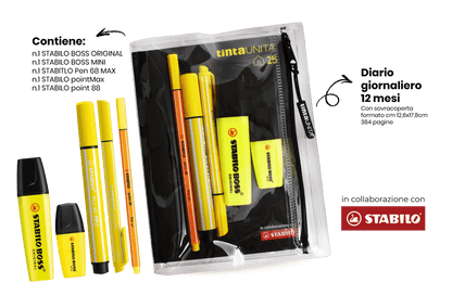 Agenda 12 Mesi TU Stabilo '24/25 c/accessori 12 Fantasie