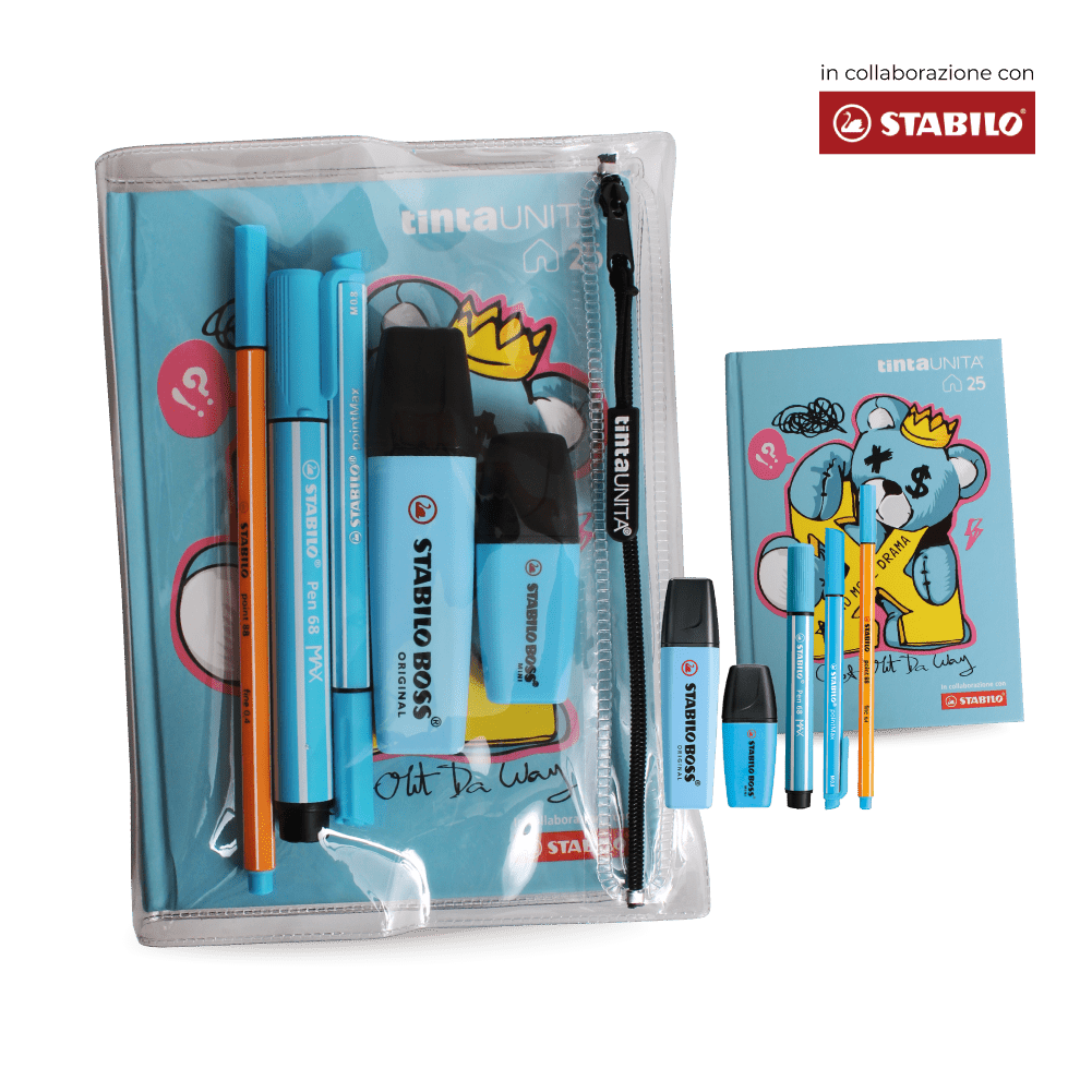 Agenda 12 Mesi TU Stabilo '24/25 c/accessori 12 Fantasie