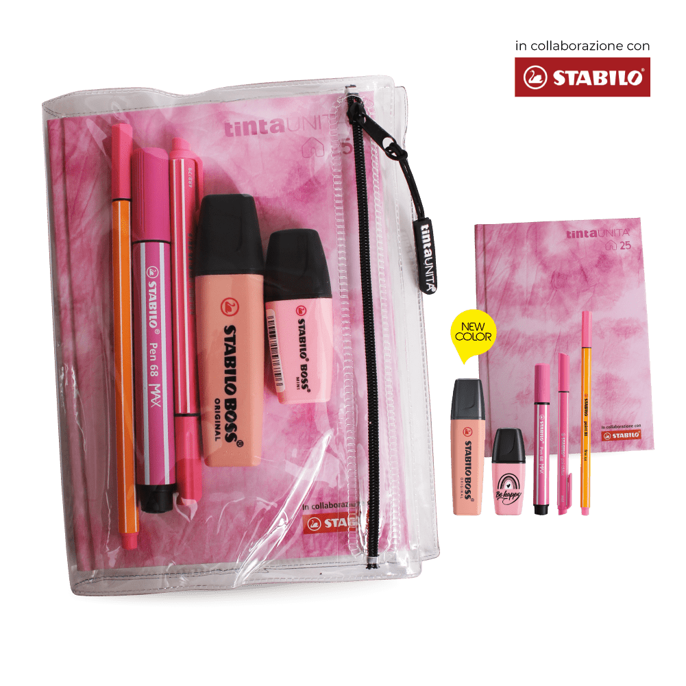 Agenda 12 Mesi TU Stabilo '24/25 c/accessori 12 Fantasie