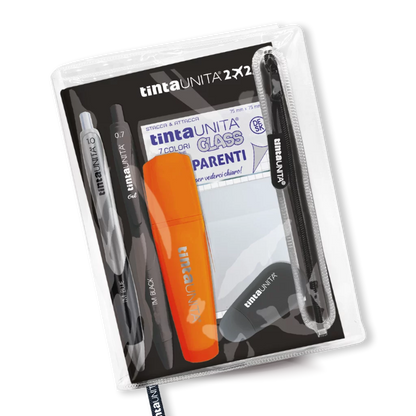 Agenda 12 mesi tinta UNITA con accessori TU 2024/2025 8 colori