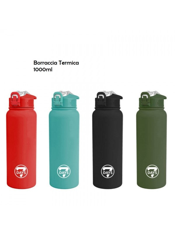 Borraccia 1000 ml Termica con Tappo a Scatto