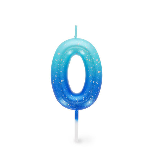 Candela Torta Blue - Happy Birthday Candle