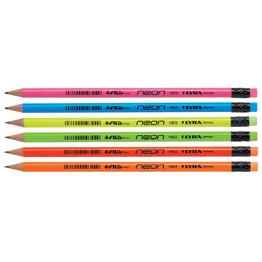 Matita con gomma Neon Lyra HB/2