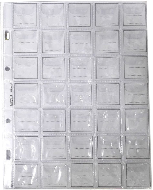 Foglio per Classificare Monete Apollo da 35 Taschette