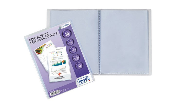 Portalistino A5 20 buste finitura liscia Cod. 100460235