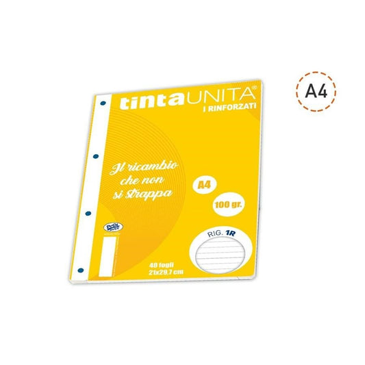 Ricambi Rinforzati A4 TU 100 gr. 40 f. Rigo: 1R Cod. 90295
