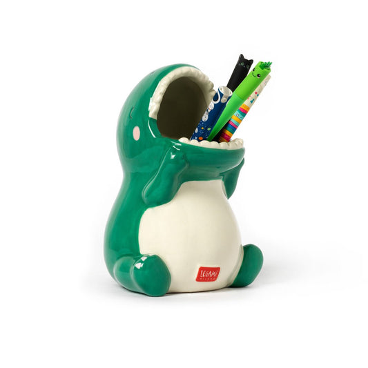 Portapenne in Ceramica Dino - Desk Friends Cod. PHS0005