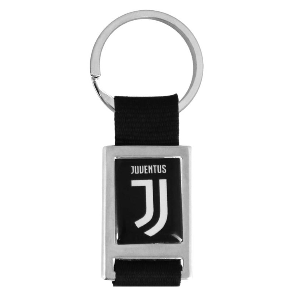 Portachiavi in metallo e stoffa Juventus Cod.JU1129