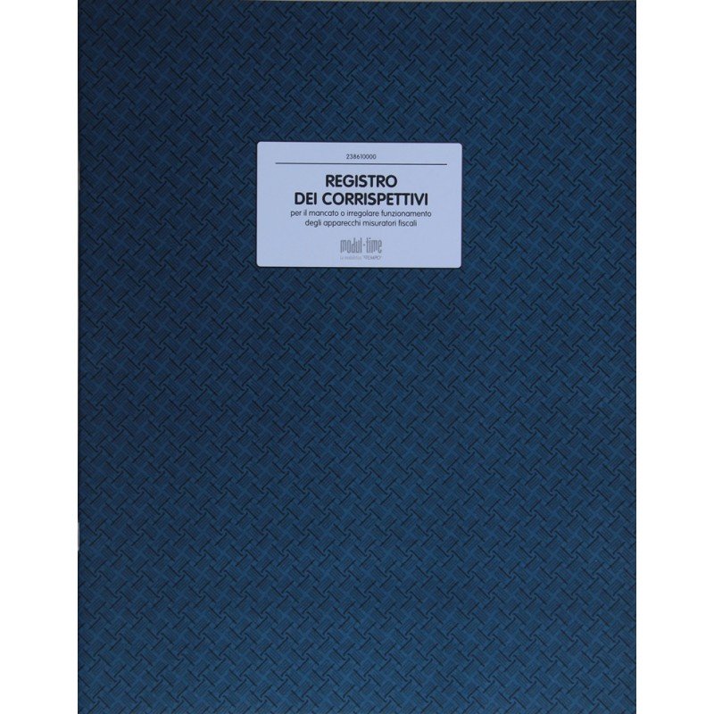 Registro corrispettivi mancato funzionamento reg. cassa Cod. 238610000