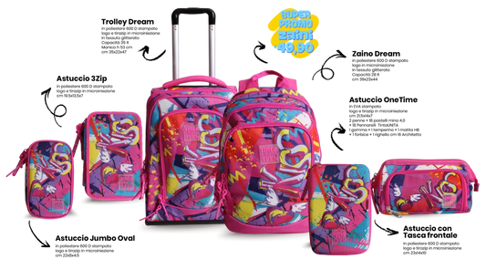 Astuccio triplo Kiss TU Boy-Girl Cod. 61130