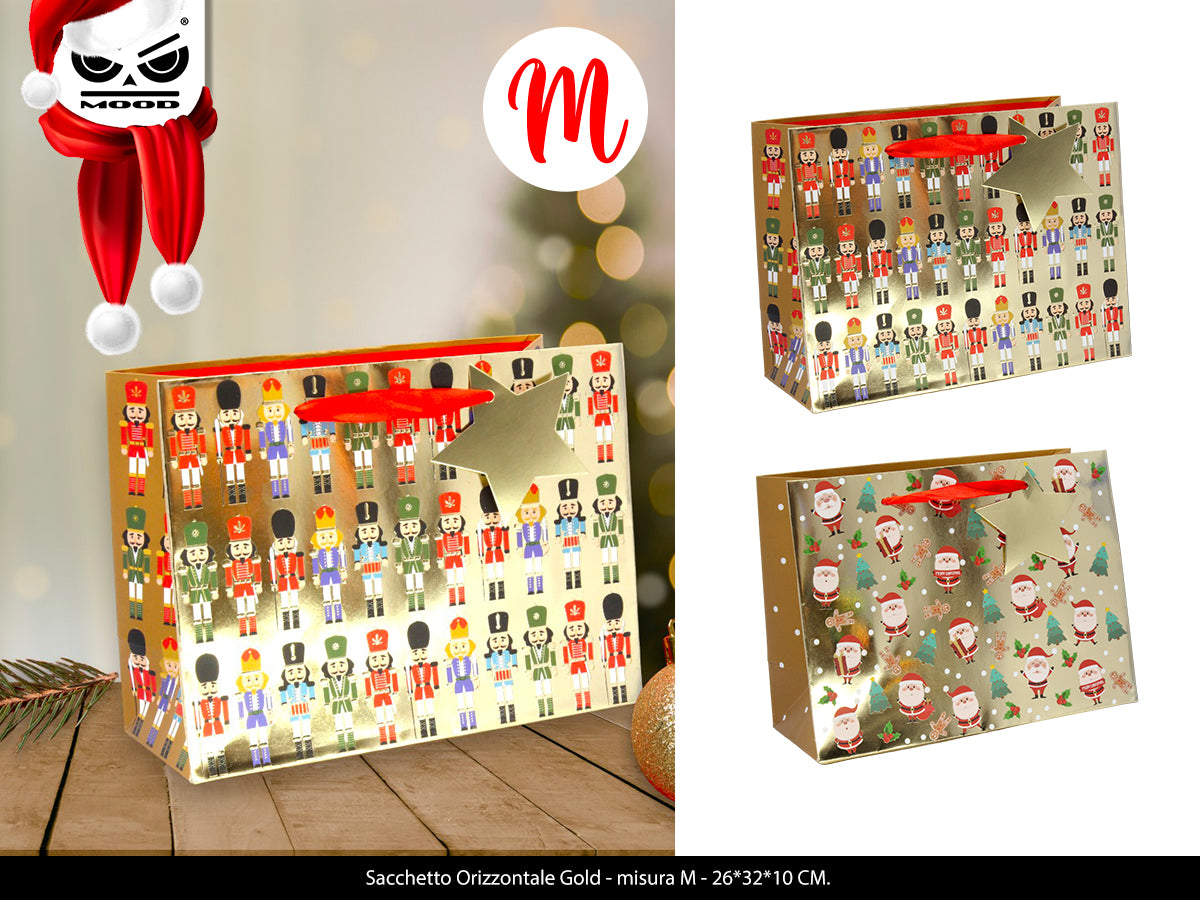 Sacchetto orizzontale Gold Medium Cod. XT3170