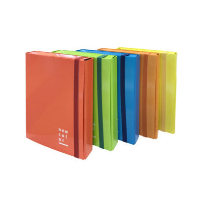 SCATOLA PROGETTO CON ELASTICO D5 COLORI ASSORTITI