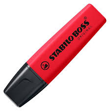 Evidenziatore stabilo Boss Rosso Cod. 7048