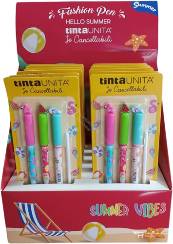 Le Cancellabili TU Fashion Set 3 Penne + 1 Refill Inc. Blu