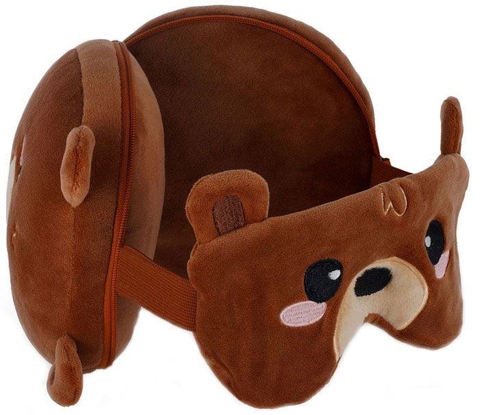 My Travel Buddy - Pillow Whith Sleep Mask - Teddy Bear Cod.CTP0002