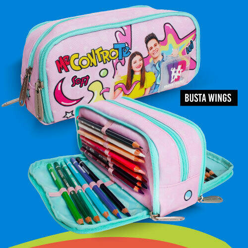 Busta Wings rosa 24 pastelli + 1 matita MCT BTS Cod. 51322