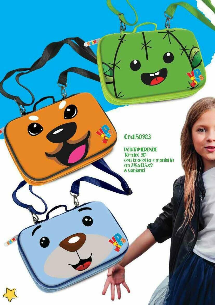 Portamerende 22*14*9 cm YP Kids 6 varianti Cod. 50983