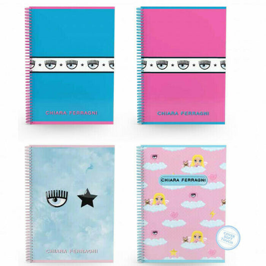 Maxi Quaderno A4 Skip Chiara Ferragni 4 fantasie Rig. 1R