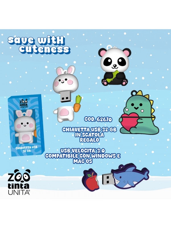 Chiavetta USB TU Zoo Cod. 62670
