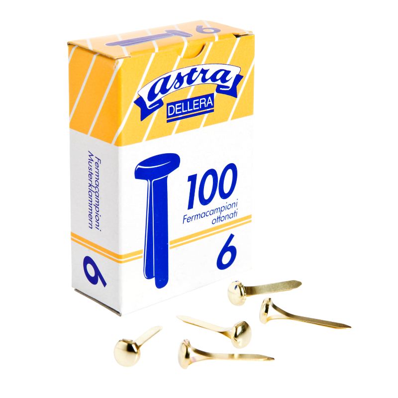Fermacampioni ottonati F.to 6 100 pz.