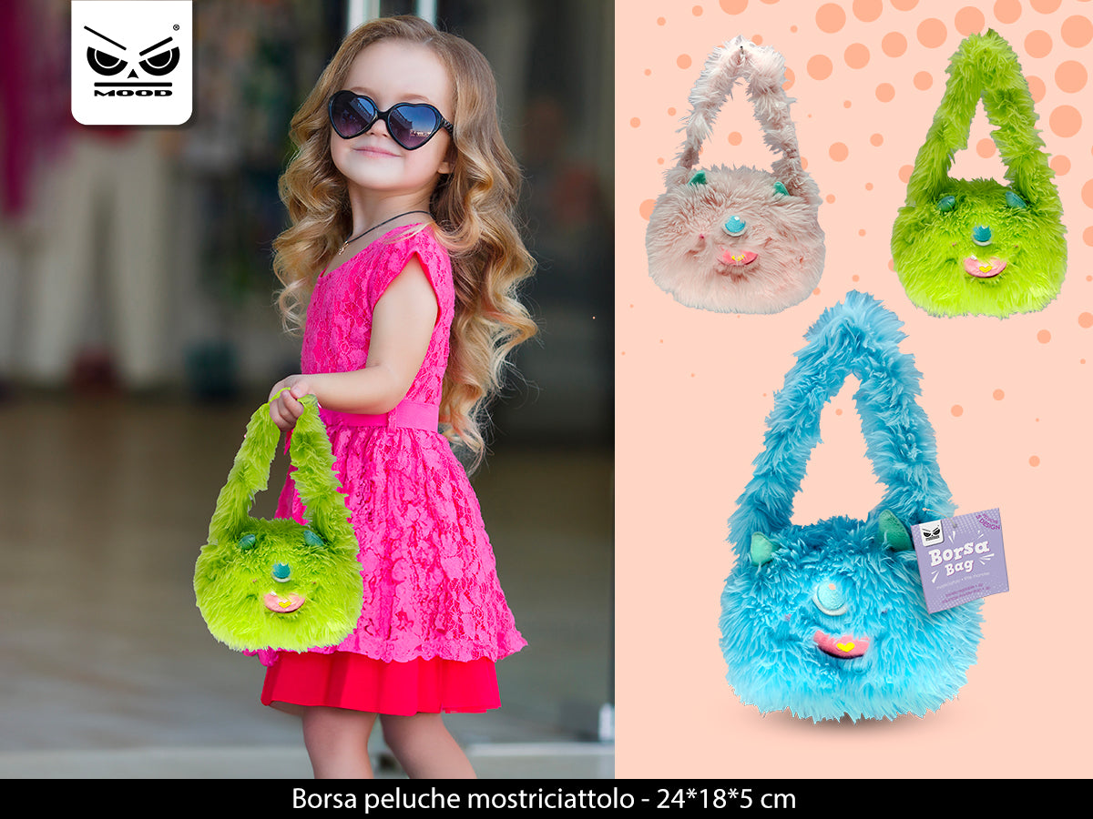 Borsa peluche mostriciattolo Cod. ST7493